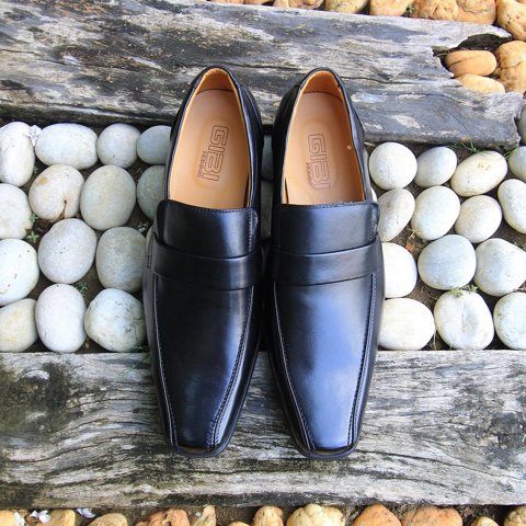 Leather Loafer, Black